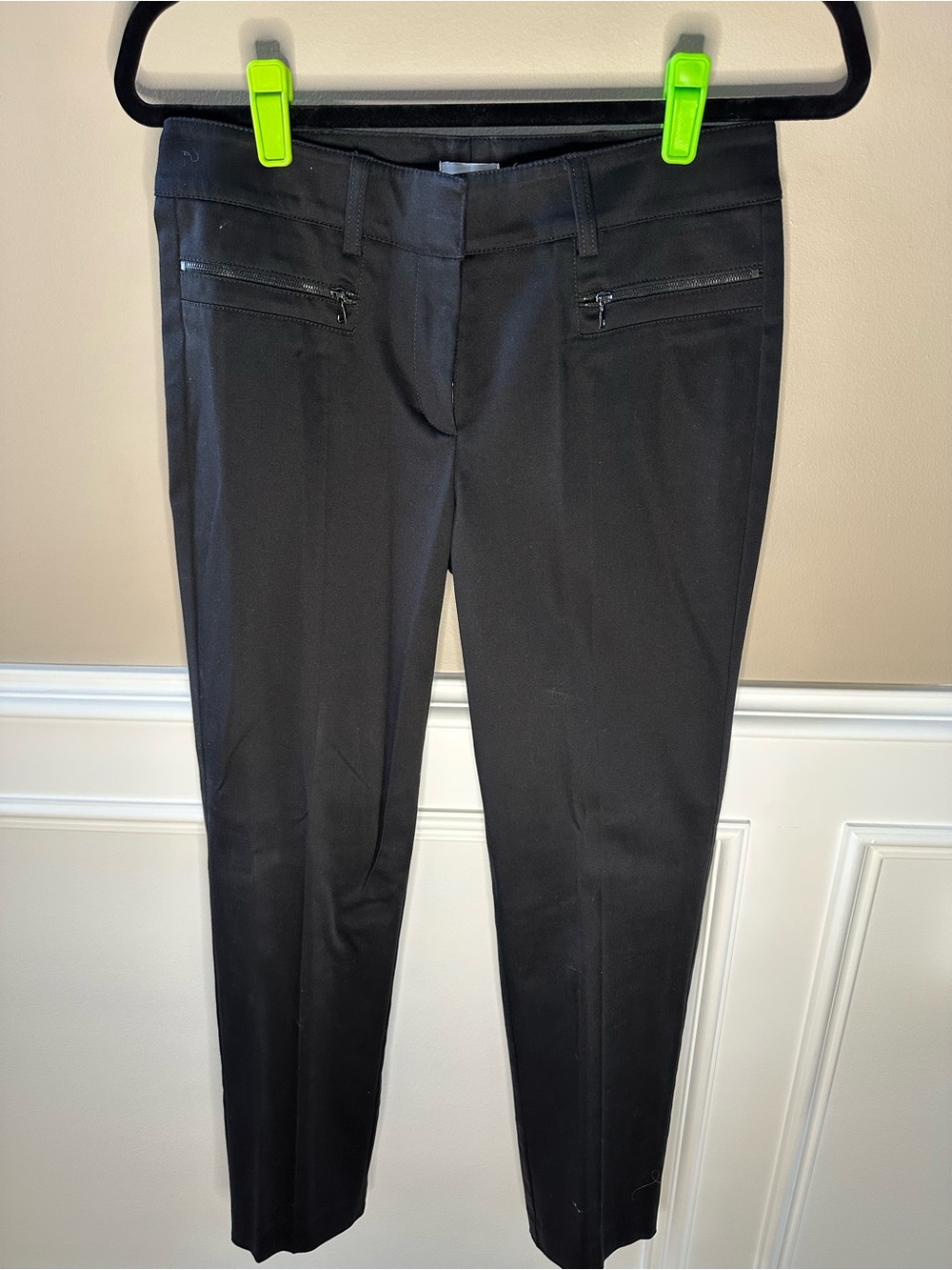 Cache’ Black Women's Tapered Dress Pants- Classic Tailored Fit size 2